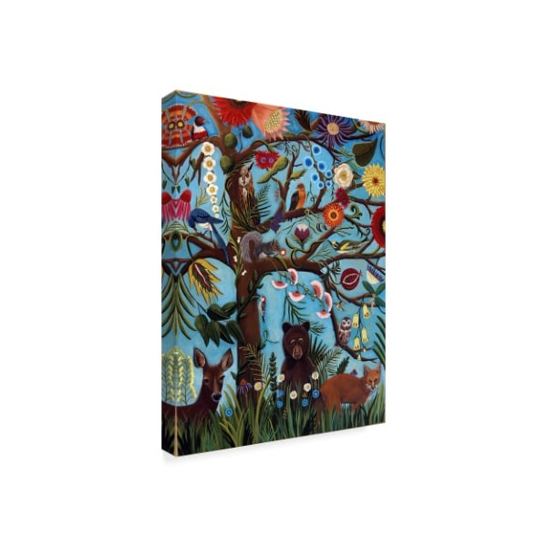 Catherine A Nolin 'Tree Of Life Animals' Canvas Art,35x47